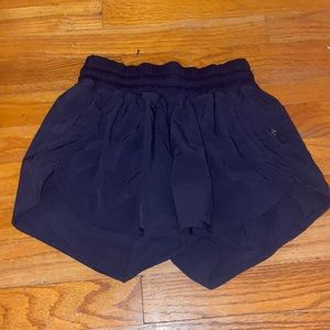 Navy lululemon running shorts